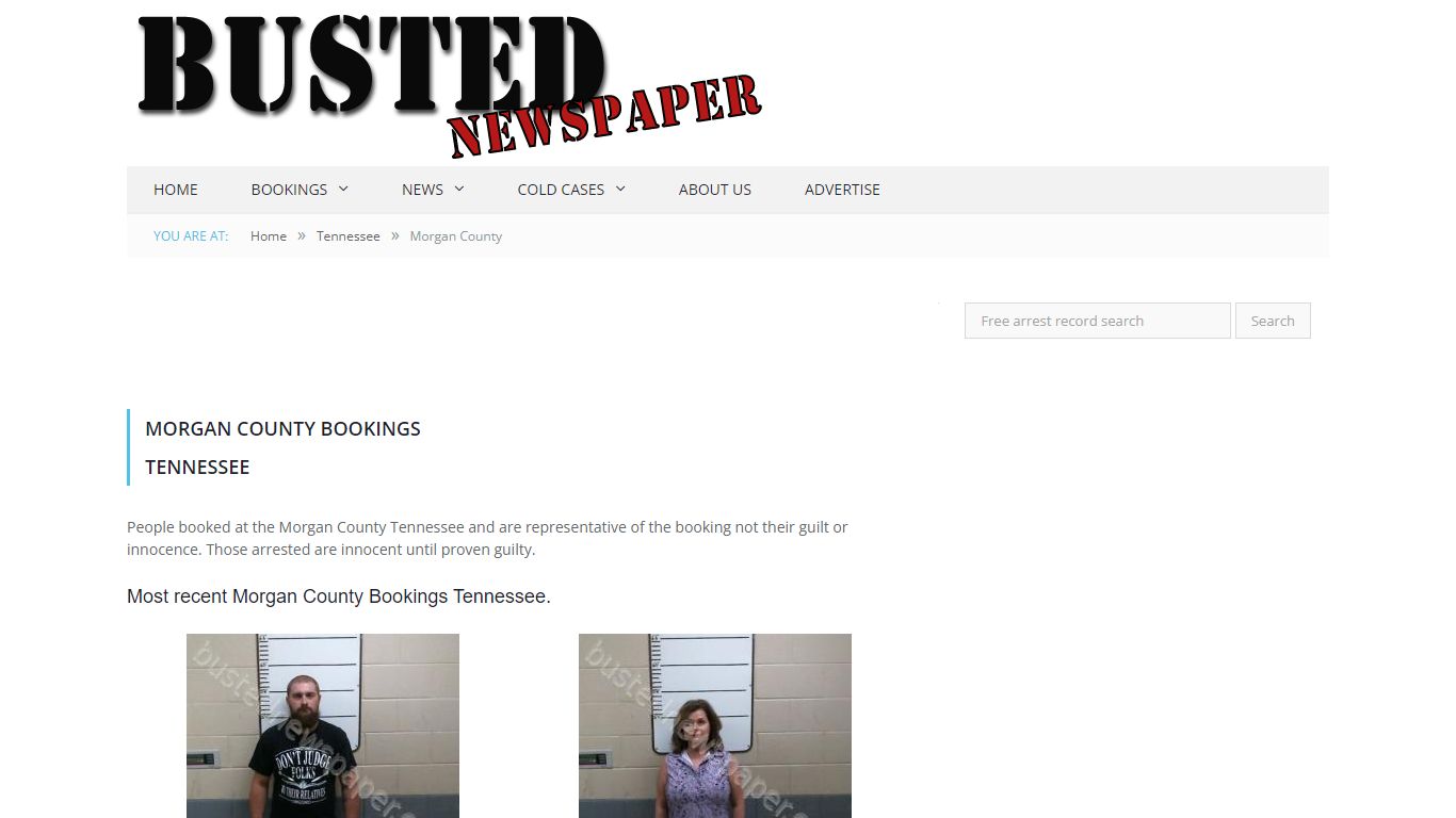Morgan County, TN Mugshots - BUSTEDNEWSPAPER.COM